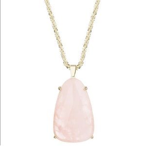 Kendra Scott Retired Rose Quartz Sandra Necklace